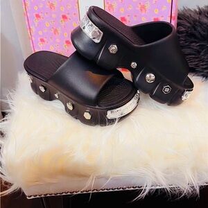 Black Goth Platform Sandals